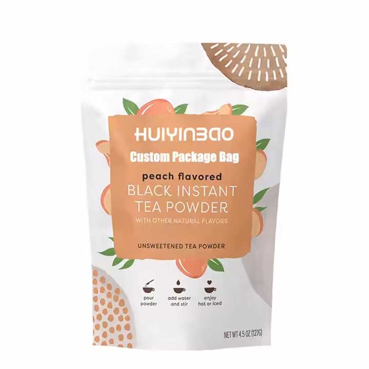 HUIYINBAO：ブラックインスタントティーパウダー（ピーチ風味）